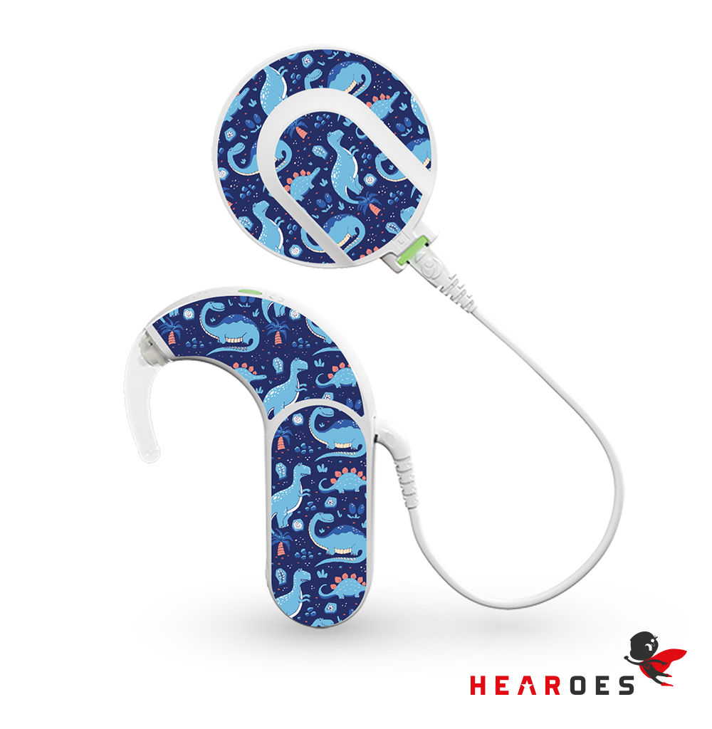 MED-EL SKINS - Blue Dinosaur